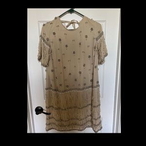 ASOS Tan Beaded Prom Dress!
